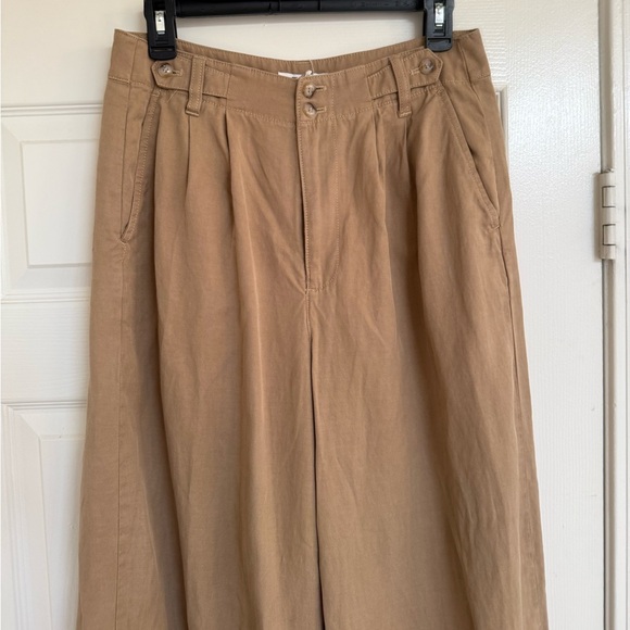 Madewell Viral Harlow Wide Leg Pants in Brown Size 6 - Picture 3 of 10